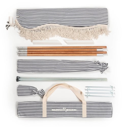 Navy Laurens Stripe Premium Beach Tent