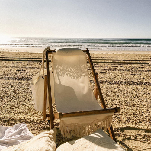 Premium Sling Teak Wood Outdoor Chair