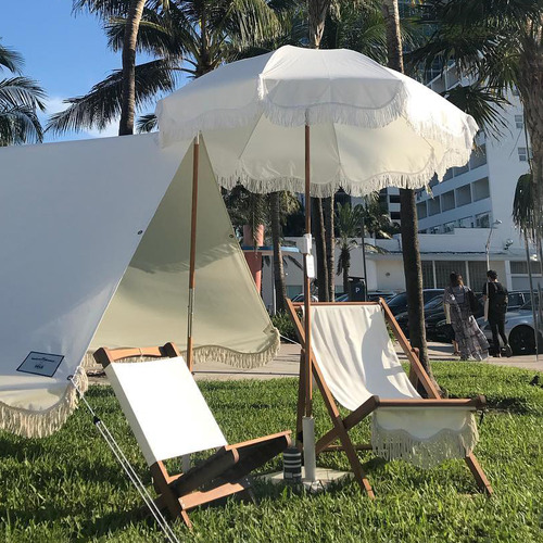 Premium Sling Teak Wood Outdoor Chair