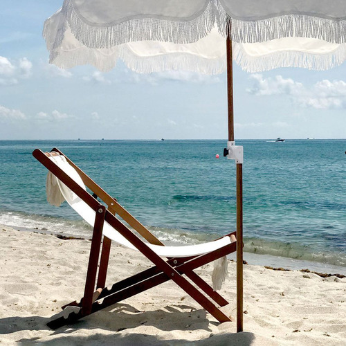 Premium Sling Teak Wood Outdoor Chair