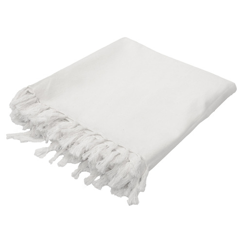 White Cotton Tablecloth Temple & ster