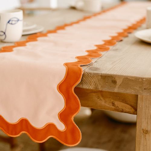 Rivie Cotton Canvas Table Runner Temple & ster