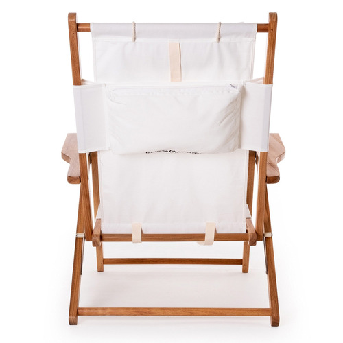 White Vikare Foldable Beach Chair
