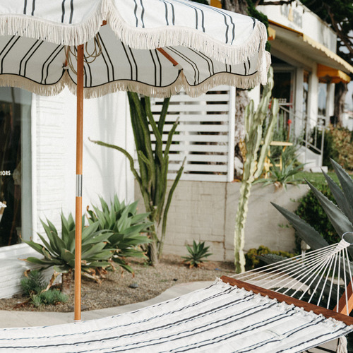2.1m 2 Stripes Market Umbrella