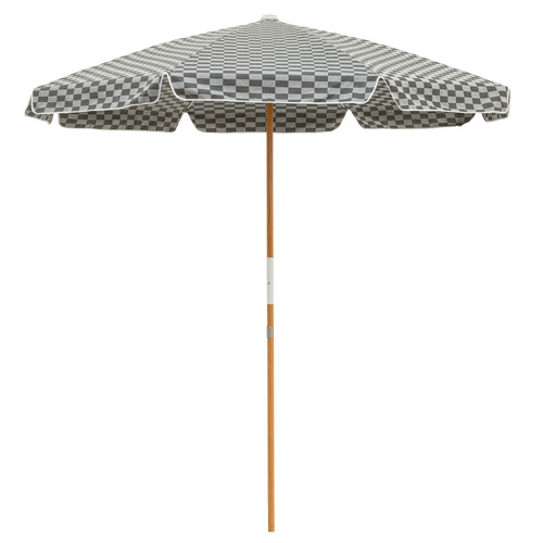 2.3m Amalfi Chequered Beach Umbrella