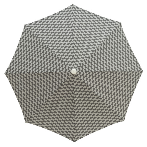 2.3m Amalfi Chequered Beach Umbrella
