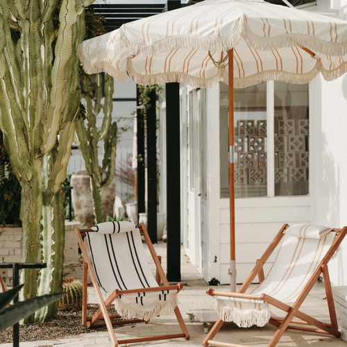 2.1m 2 Stripes Market Umbrella