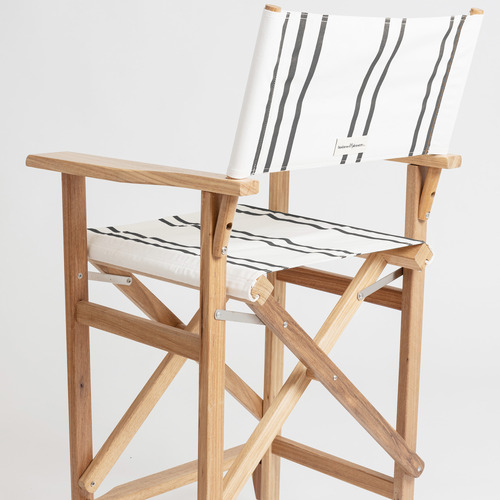 Eris Striped Outdoor Director's Chair Temple & ster