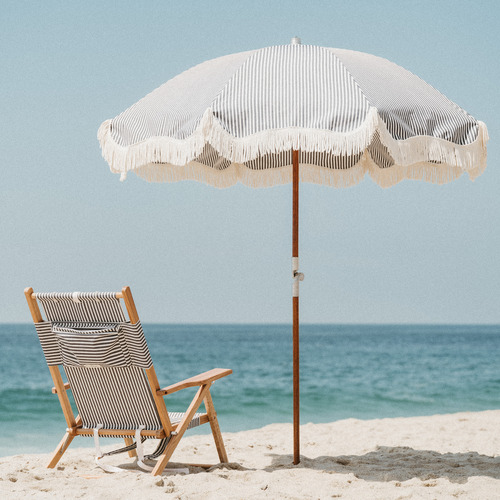 Laurens Striped Foldable Beach Chair
