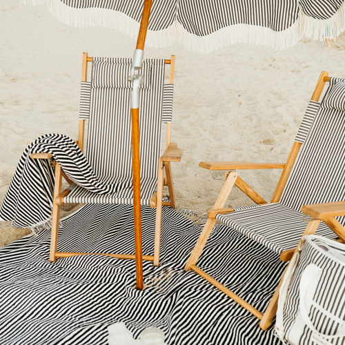 Laurens Striped Foldable Beach Chair