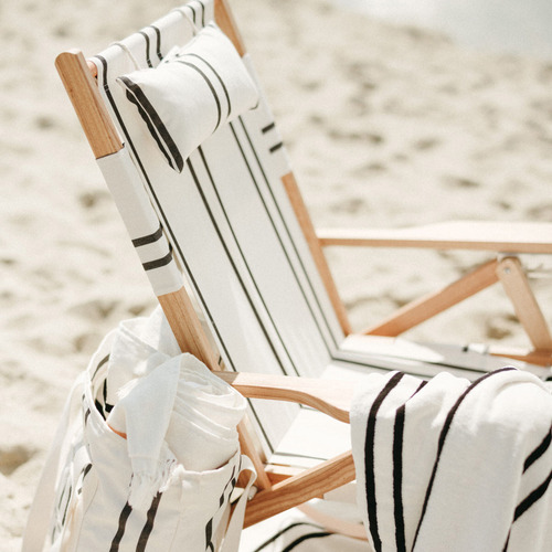 Vikare Striped Foldable Beach Chair