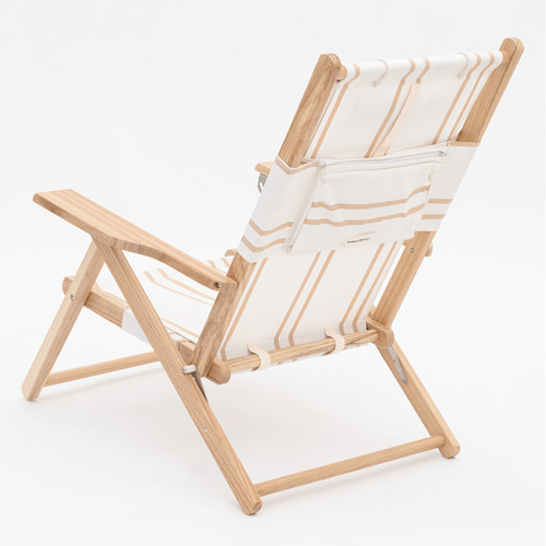 Rivie Striped Foldable Beach Chair Temple & ster