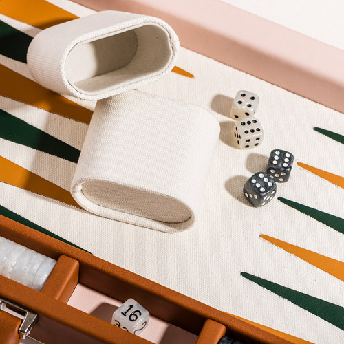 Vegan Leather Backgammon Board Game
