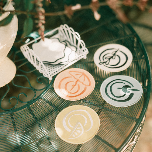 8 Piece Rivie Coaster Set
