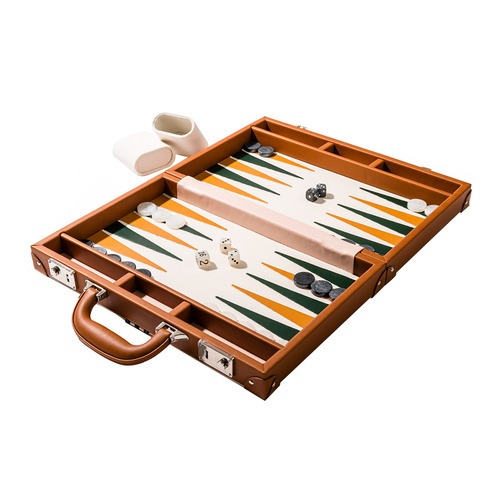 Vegan Leather Backgammon Board Game
