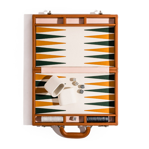 Vegan Leather Backgammon Board Game