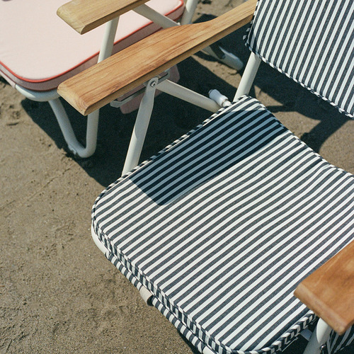 Navy Laurens Stripe Beach Chair