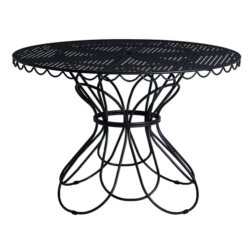 Vintage Black Outdoor Dining Table