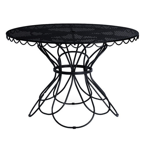Vintage Black Outdoor Dining Table