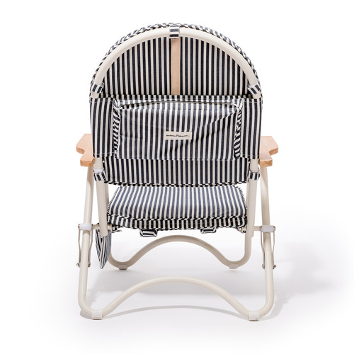 Navy Laurens Stripe Beach Chair