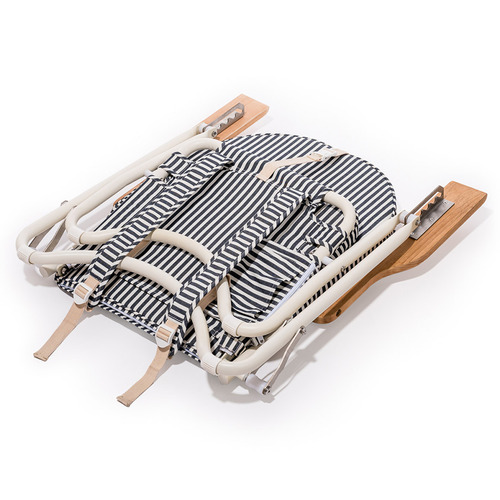 Navy Laurens Stripe Beach Chair