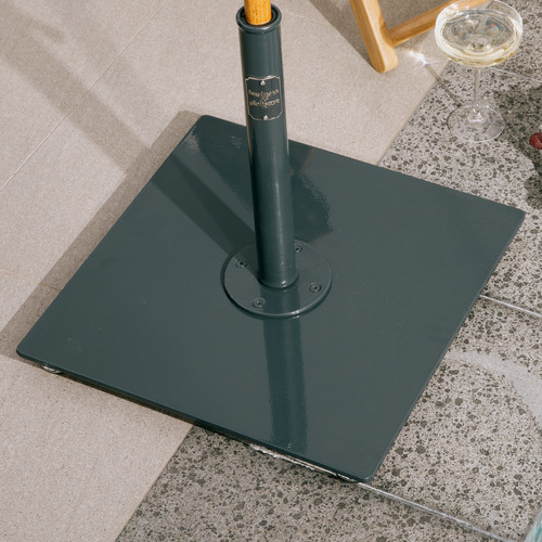 Vintage Black Carbon Steel Market Umbrella Base