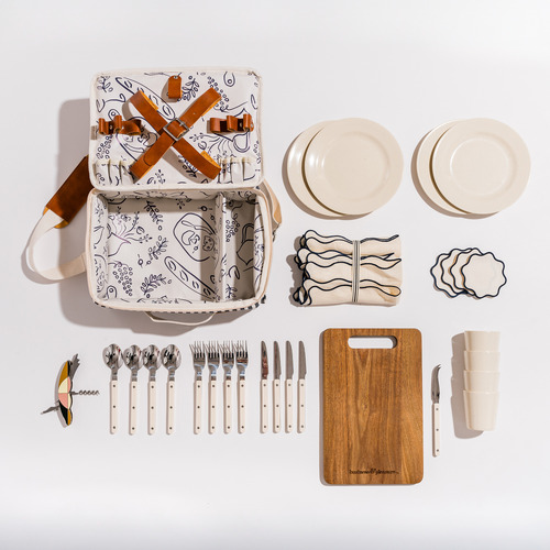 4 Person Laurens Picnic Basket Set