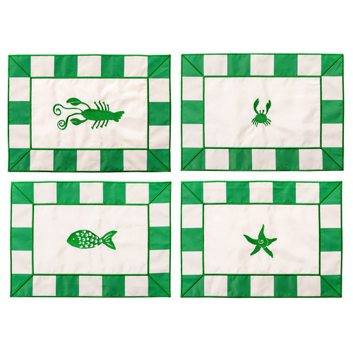 4 Piece Crew Cotton Canvas Placemat Set
