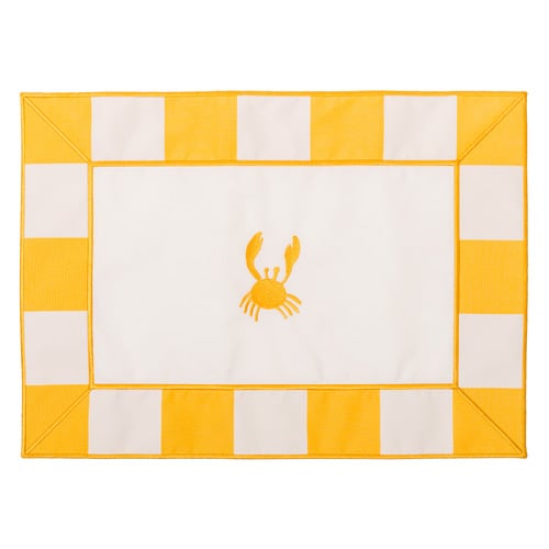 4 Piece Crew Cotton Canvas Placemat Set