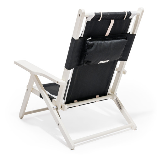 Black & White Rivie Foldable Beach Chair