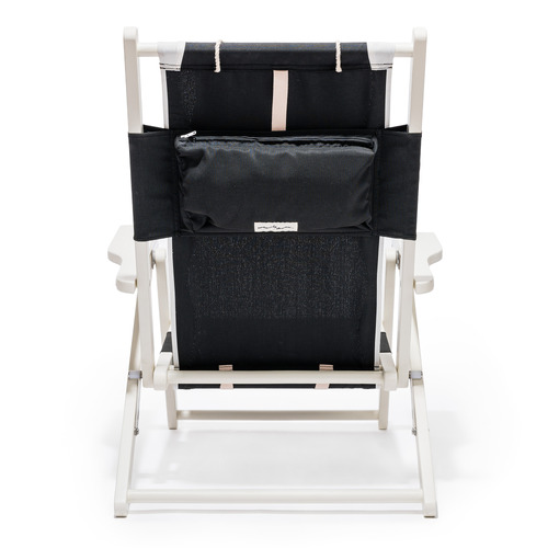 Black & White Rivie Foldable Beach Chair