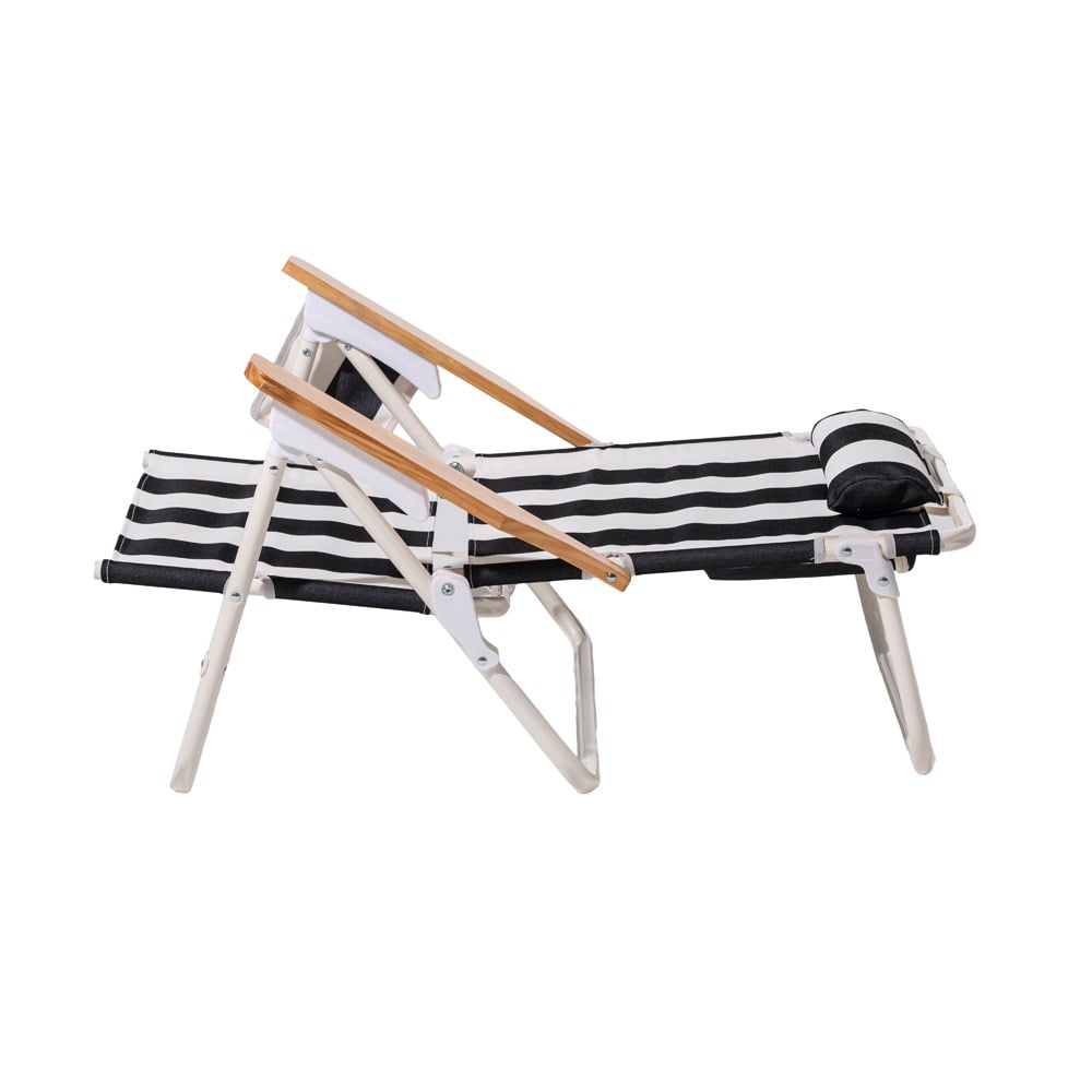 Vintage Black Stripe Crew Beach Chair