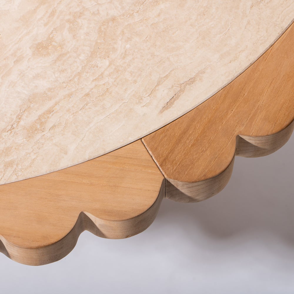 Daisy Teak Wood Outdoor Coffee Table