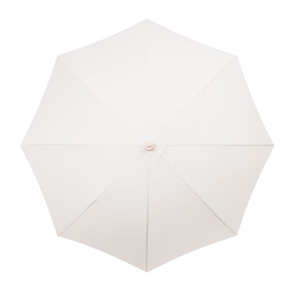 2.1m Antique White Fringed Market Umbrella