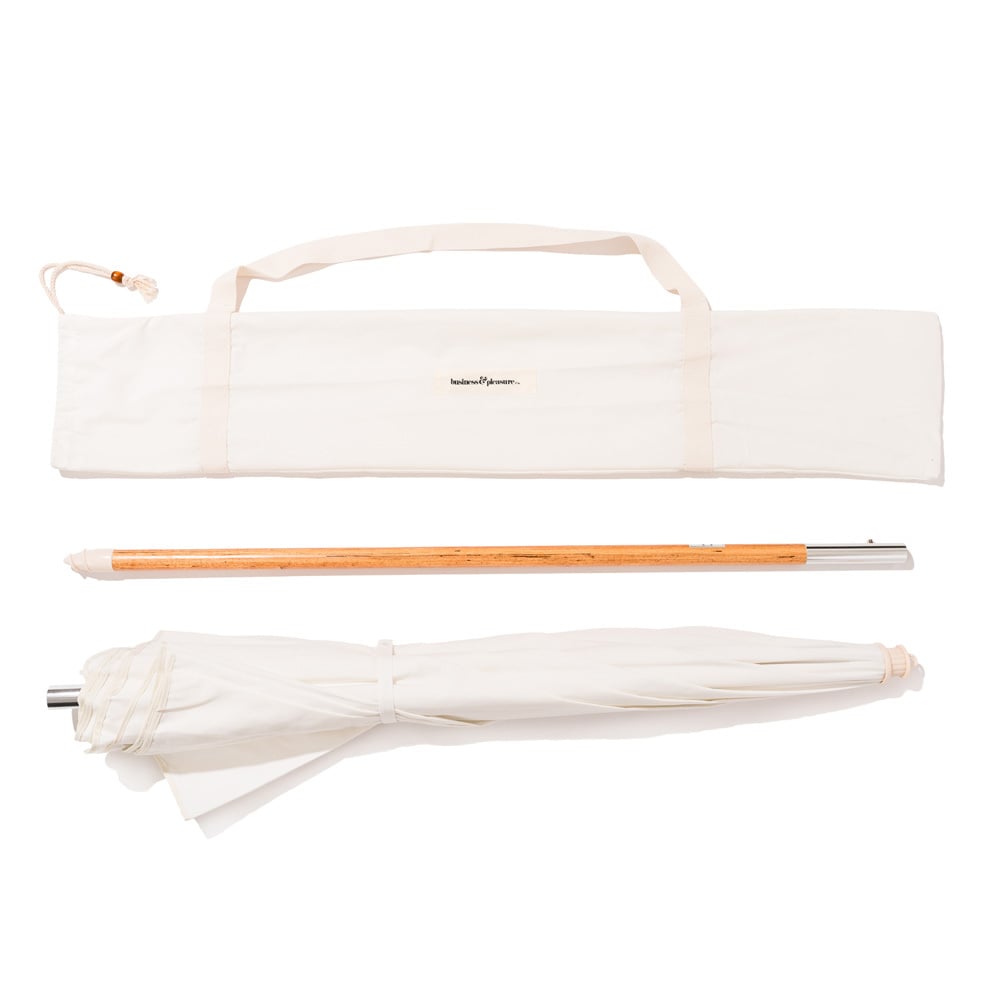 2.1m Antique White Market Umbrella