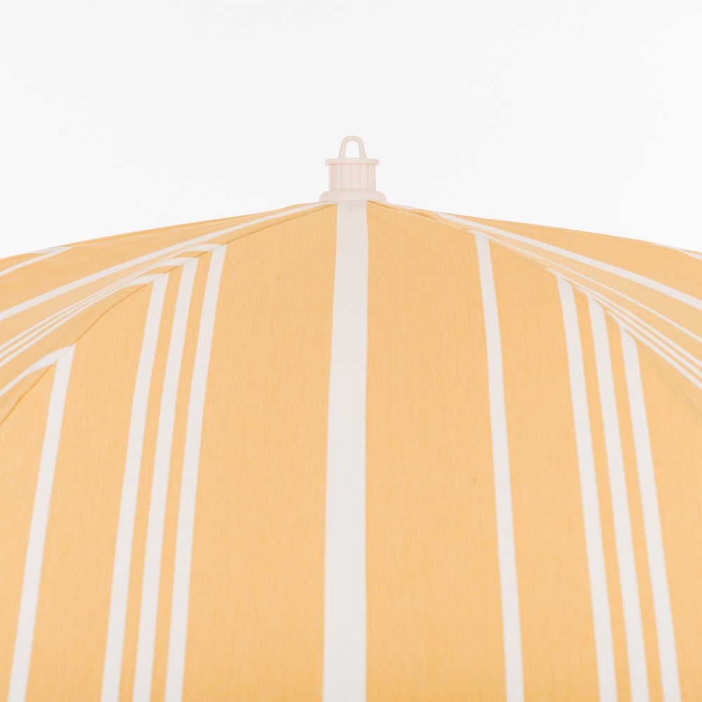 2.1m Yellow Stripe Vintage Market Umbrella