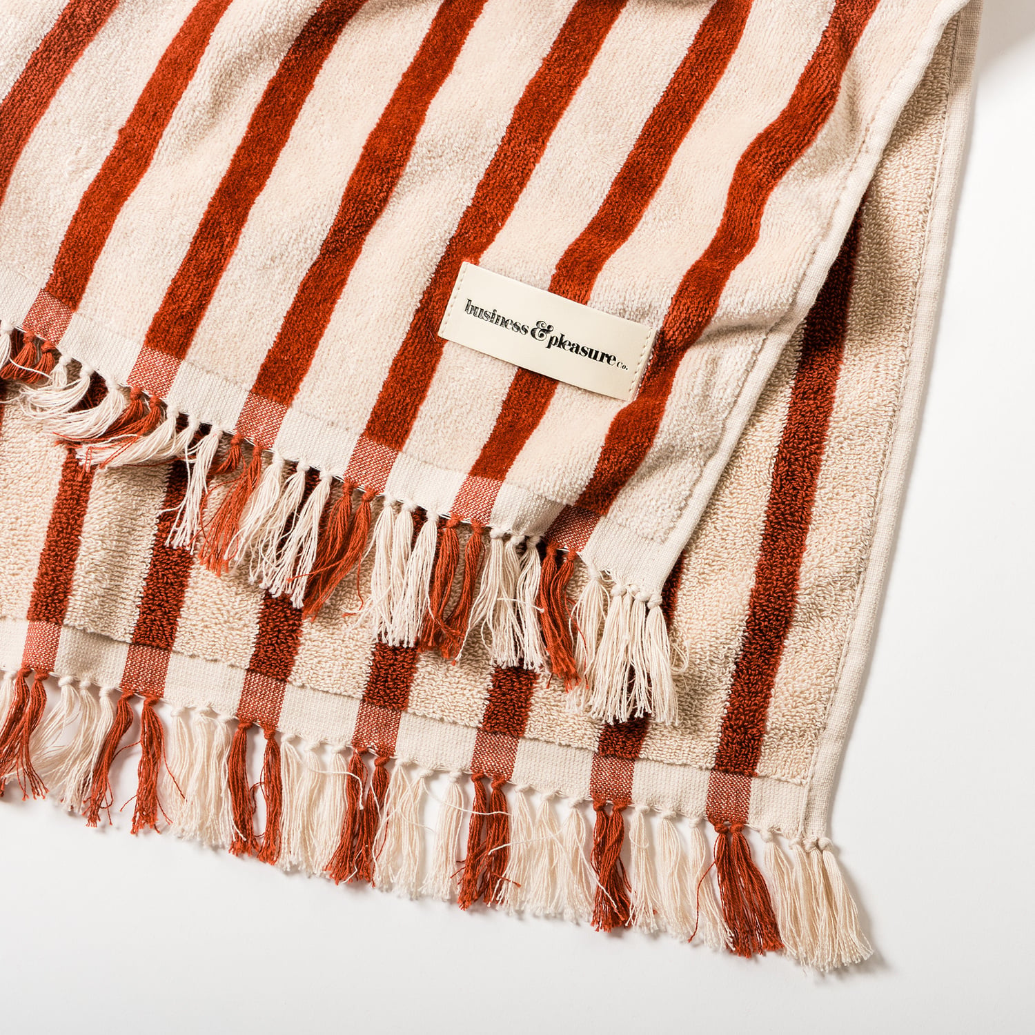 Monaco Striped Cotton Beach Blanket