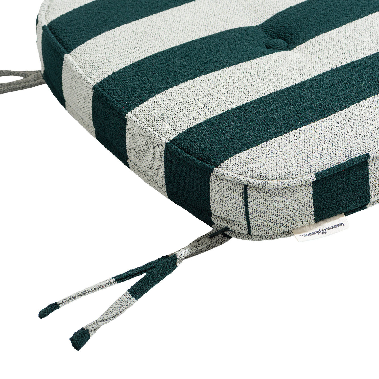 Terry Striped Outdoor Chair Pad