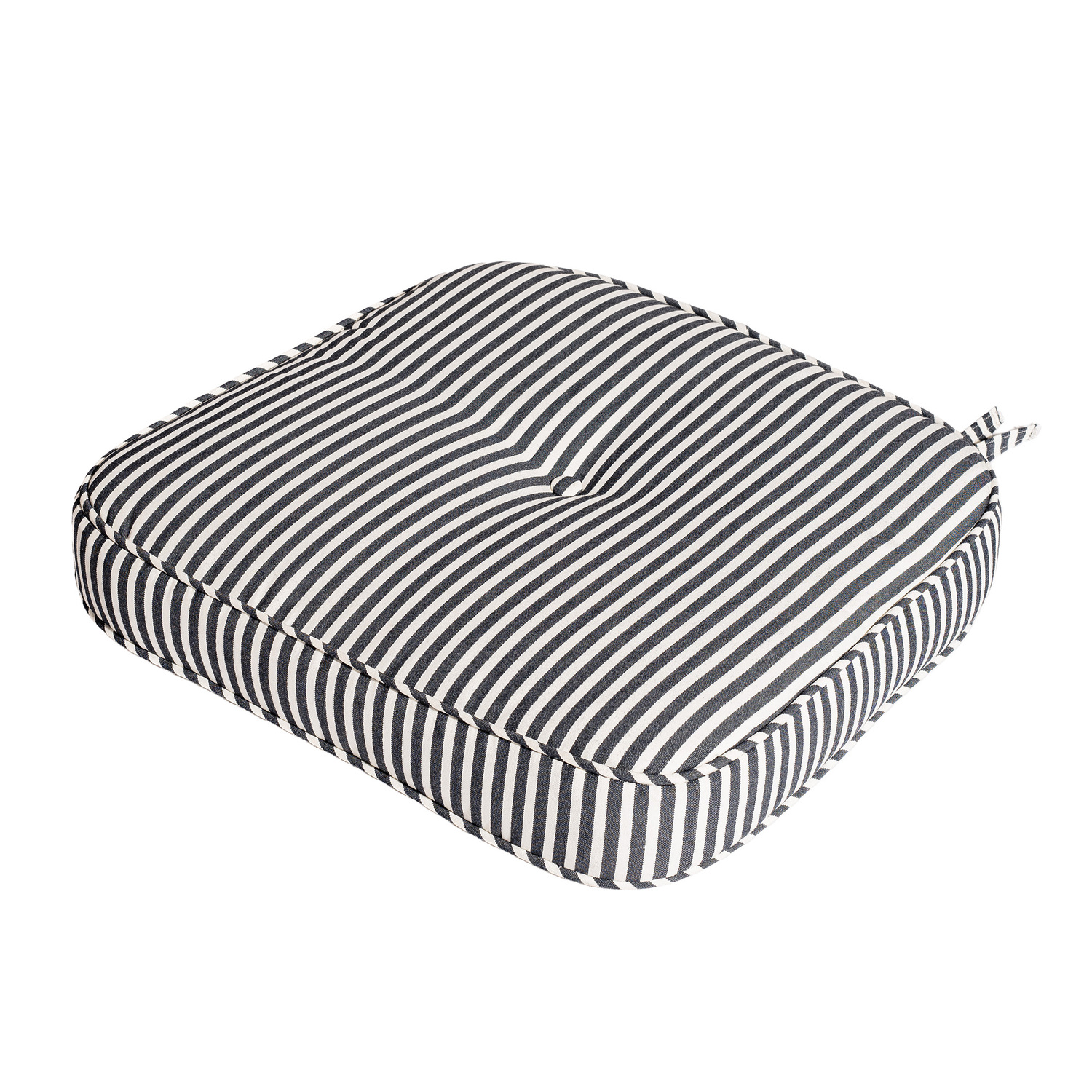 Navy Laurens Stripe Outdoor Chair Pad
