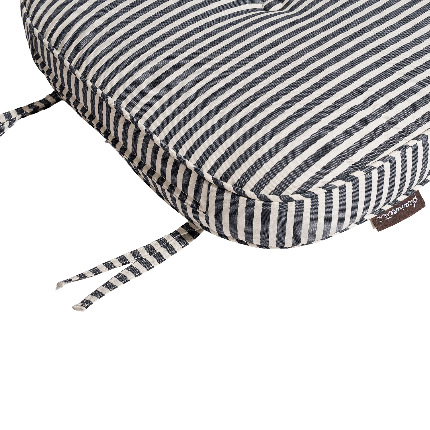 Navy Laurens Stripe Outdoor Chair Pad