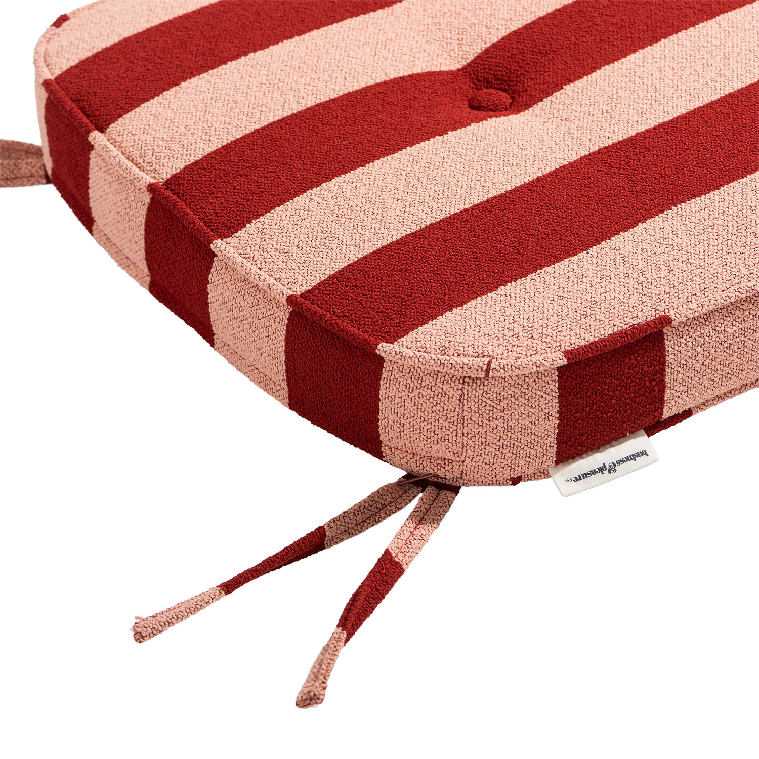 Terry Striped Outdoor Chair Pad