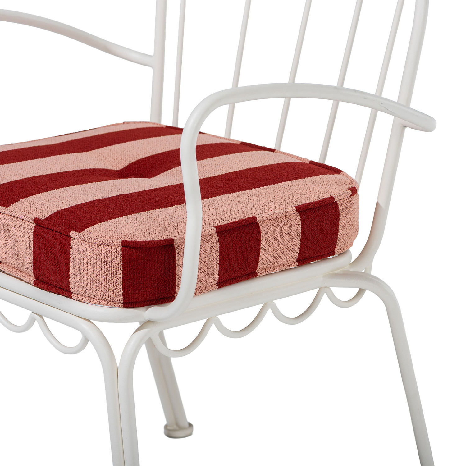 Terry Striped Outdoor Chair Pad