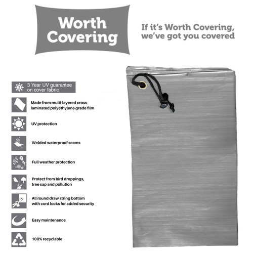 Grey Divide Outdoor Modular Sofa Cover