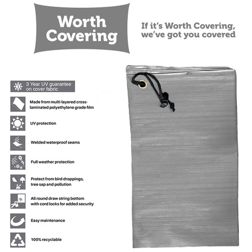 Grey Divide Outdoor Modular Sofa Cover