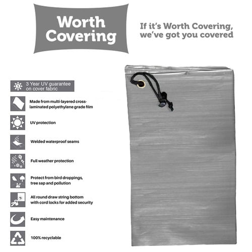 Grey Divide Outdoor Bench Cover
