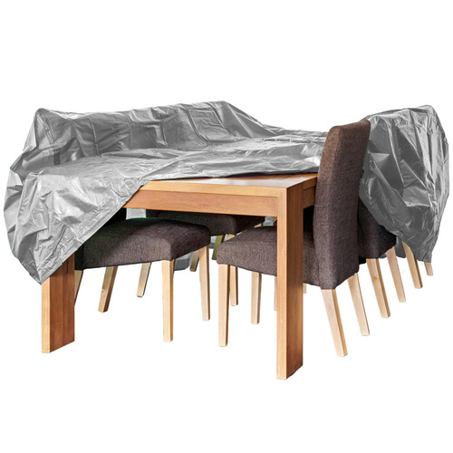 Grey Divide Rectangular Outdoor Table Cover