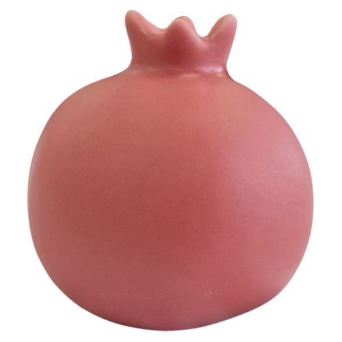 Salmon Pomegranate Ceramic Vase