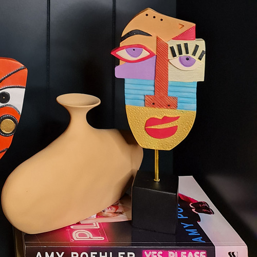 Multi-Colour Pablo Mask Statue