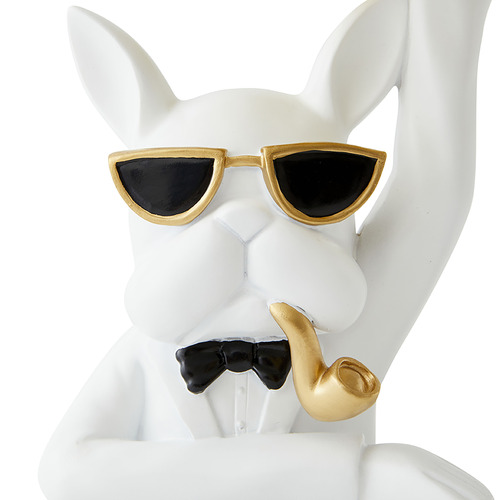 Bruno The Bulldog with Tray Statue