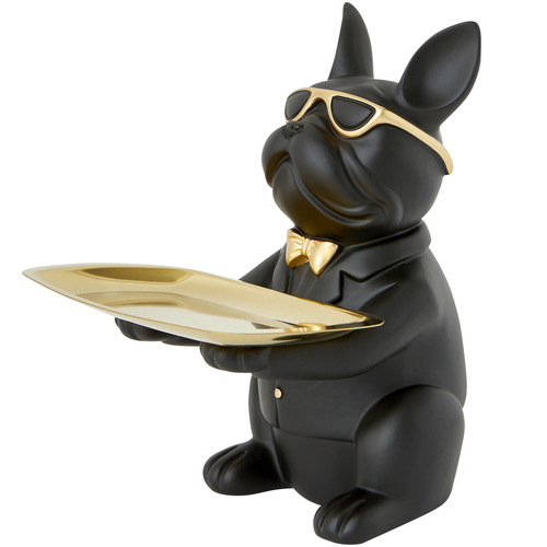 Bulldog-with-Rectangular-Tray-Statue